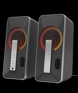 Genesis | Computer Speaker | Helium 100BT RGB | Bluetooth | Silver/Black | Gaming Speakers | Wireless connection  Hover