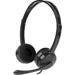 Austiņas Natec | Headset | Canary Go | Wired | On-Ear | Microphone | Noise canceling | Black