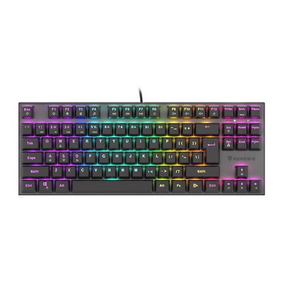 Tastatūra Genesis | THOR 303 TKL | Black | Mechanical Gaming Keyboard | Wired | RGB LED light | US | USB Type-A | 865 g | Replaceable HOT SWAP Switches