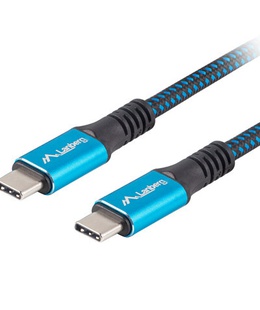 Lanberg | USB-C to USB-C Cable | Black/Blue | 0.5 m  Hover