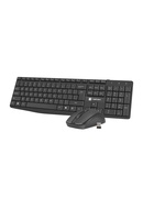 Tastatūra Natec | Keyboard and Mouse | Squid 2in1 Bundle | Keyboard and Mouse Set | Wireless | US | Black | Wireless connection Hover