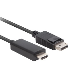  Lanberg | DisplayPort to HDMI Cable | DisplayPort Male | HDMI Male | DP to HDMI | 1 m  Hover