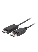  Lanberg | DisplayPort to HDMI Cable | CA-DPHD-11CC-0010-BK | DisplayPort Male | HDMI Male | DP to HDMI | 1 m Hover