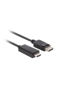  Lanberg | DisplayPort to HDMI Cable | CA-DPHD-11CC-0030-BK | DisplayPort Male | HDMI Male | DP to HDMI | 3 m Hover