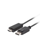  Lanberg | DisplayPort to HDMI Cable | CA-DPHD-11CC-0050-BK | DisplayPort Male | HDMI Male | DP to HDMI | 3 m