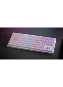 Tastatūra Genesis | Mechanical Gaming Keyboard | THOR 404 TKL RGB | White | Mechanical Gaming Keyboard | Wired | US | USB Type-A | 1005 g | Gateron Yellow Pro