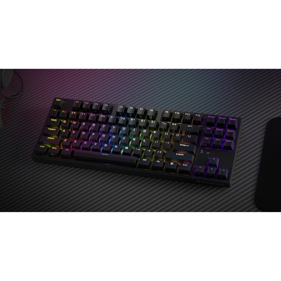 Tastatūra Genesis | Mechanical Gaming Keyboard | THOR 404 TKL RGB | Black | Mechanical Gaming Keyboard | Wired | US | USB Type-A | 1005 g | Kailh Box Brown V2