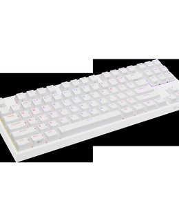 Tastatūra Genesis | Mechanical Gaming Keyboard | THOR 404 TKL RGB | White | Mechanical Gaming Keyboard | Wired | US | USB Type-A | 1005 g | Kailh Box Brown V2  Hover