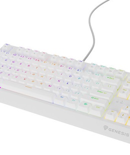 Genesis THOR 230 | Mechanical Gaming Keyboard | Wired | US | White | USB Type-A | Outemu Brown  Hover