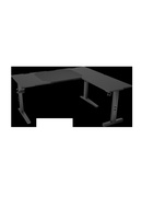  Genesis Gaming Desk | Holm 160 Modular Corner | Black/Anthracite