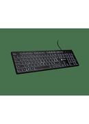 Tastatūra Natec Herring Glow | Keyboard | Wired | US | Black | USB Type-A Hover