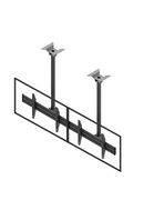  EDBAK Menu Board Ceiling Mount for Two Screens Ceiling mount