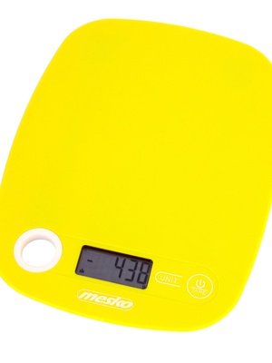 Svari Mesko | Kitchen scale | MS 3159y | Maximum weight (capacity) 5 kg | Graduation 1 g | Display type LCD | Yellow  Hover