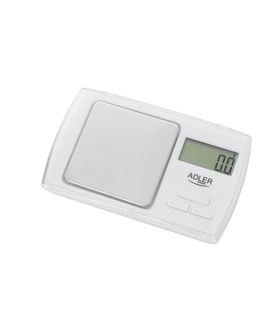 Svari Adler | Precision scale | AD 3161 | Maximum weight (capacity) 0.5 kg | Accuracy 0.01 g | White  Hover