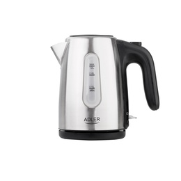 Tējkanna Adler | Kettle | AD 1273 | Standard | 1200 W | 1 L | Stainless steel | 360° rotational base | Stainless steel