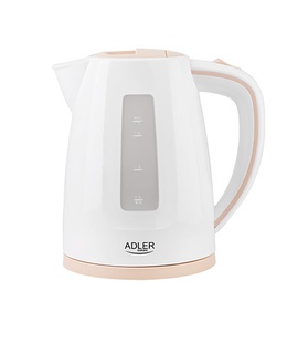 Tējkanna Adler | Kettle | AD 1264 | Standard | 2200 W | 1.7 L | Plastic | 360° rotational base | White  Hover