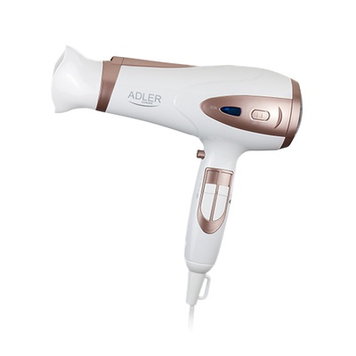 Fēns Adler | Hair Dryer | AD 2248 | 2400 W | Number of temperature settings 3 | Ionic function | Diffuser nozzle | White