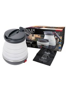 Tējkanna Adler | Travel kettle | AD 1279 | Electric | 750 W | 0.6 L | Silicon | White Hover
