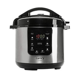 Multivāres katls Camry | Pressure cooker | CR 6409 | 1500 W | Alluminium pot | 6 L | Number of programs 8 | Stainless steel/Black