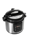 Multivāres katls Camry | Pressure cooker | CR 6409 | 1500 W | Alluminium pot | 6 L | Number of programs 8 | Stainless steel/Black Hover
