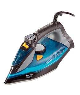  Adler | Iron | AD 5032 | Steam Iron | 3000 W | Water tank capacity 350 ml | Continuous steam 45 g/min | Steam boost performance 80 g/min | Blue/Grey  Hover