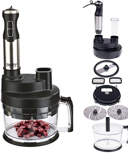 Mikseris Camry | Blender | CR 4623 | Hand Blender | 1600 W | Number of speeds Variable | Turbo mode | Chopper | Ice crushing | Black  Hover