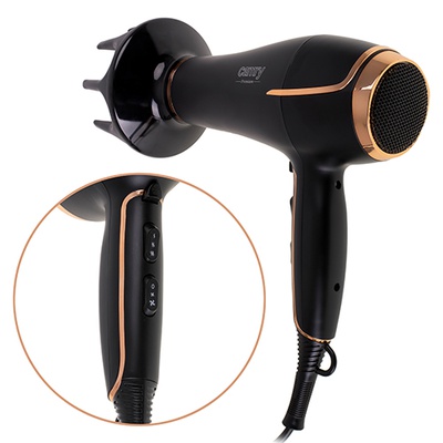 Fēns Camry | Hair Dryer | CR 2255 | 2200 W | Number of temperature settings 3 | Diffuser nozzle | Black