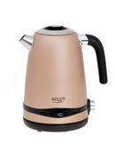 Tējkanna Adler | Kettle | AD 1295 | Electric | 2200 W | 1.7 L | Stainless steel | 360° rotational base | Golden Hover