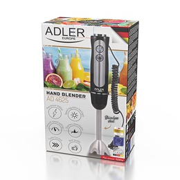 Mikseris Adler | Hand blender | AD 4625b | Hand Blender | 850 W | Number of speeds 5 | Turbo mode | Black