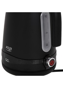 Tējkanna Adler | Kettle | AD 1295b | Electric | 2200 W | 1.7 L | Stainless steel | 360° rotational base | Black Hover