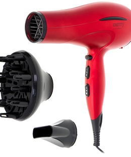 Fēns Camry | Hair Dryer | CR 2253 | 2400 W | Number of temperature settings 3 | Diffuser nozzle | Red  Hover