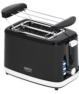 Tosteris Camry | Toaster | CR 3218 | Power 750 W | Number of slots 2 | Housing material Plastic | Black  Hover