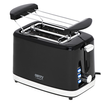 Tosteris Camry | Toaster | CR 3218 | Power 750 W | Number of slots 2 | Housing material Plastic | Black