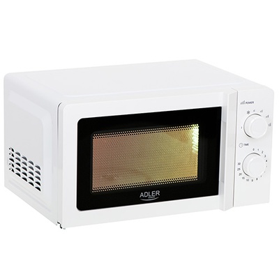 Mikroviļņu krāsns Adler | Microwave Oven | AD 6205 | Free standing | 700 W | White