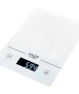 Svari Adler | Kitchen scales | AD 3170 | Maximum weight (capacity) 15 kg | Graduation 1 g | Display type LCD | White  Hover