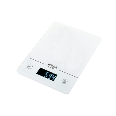 Svari Adler | Kitchen scales | AD 3170 | Maximum weight (capacity) 15 kg | Graduation 1 g | Display type LCD | White