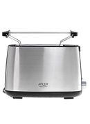 Adler | Toaster | AD 3214 | Power 750 W | Number of slots 2 | Housing material Stainless steel | Silver Hover