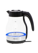 Tējkanna Camry | Kettle | CR 1300 | Electric | 2200 W | 1.7 L | Glass | 360° rotational base | Black Hover