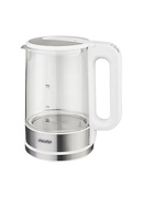 Mesko | Kettle | MS 1301w | Electric | 1850 W | 1.7 L | Glass/Stainless steel | 360° rotational base | White Hover