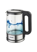 Tējkanna Mesko | Kettle | MS 1301b | Electric | 1850 W | 1.7 L | Glass/Stainless steel | 360° rotational base | Black