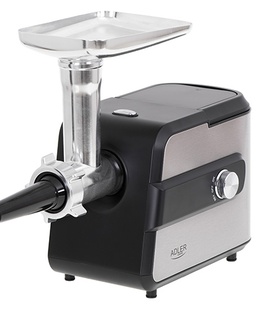 Gaļas maļamās mašīna Adler | Meat mincer with a shredder | AD 4813 | Silver/Black | 600 W | Number of speeds 2 | Throughput (kg/min) 1  Hover