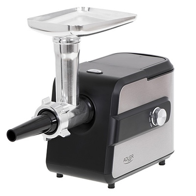 Gaļas maļamās mašīna Adler | Meat mincer with a shredder | AD 4813 | Silver/Black | 600 W | Number of speeds 2 | Throughput (kg/min) 1