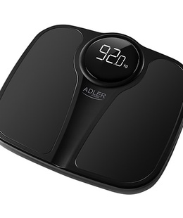 Svari Adler | Bathroom Scale | AD 8172b | Maximum weight (capacity) 180 kg | Accuracy 100 g | Body Mass Index (BMI) measuring | Black  Hover