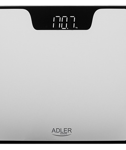 Svari Adler | Bathroom Scale | AD 8174s | Maximum weight (capacity) 180 kg | Accuracy 100 g | Silver  Hover