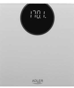 Svari Adler Bathroom scale AD 8175	 Maximum weight (capacity) 180 kg Accuracy 100 g Silver  Hover