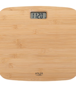 Svari Adler | Bathroom Bamboo Scale | AD 8173 | Maximum weight (capacity) 150 kg | Accuracy 100 g  Hover