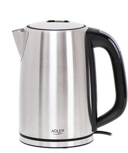 Tējkanna Adler | Kettle | AD 1340 | Electric | 2200 W | 1.7 L | Stainless steel | 360° rotational base | Inox  Hover