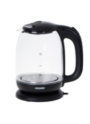 Tējkanna Mesko | Kettle | MS 1302b | Electric | 2200 W | 1.7 L | Glass | 360° rotational base | Black Hover