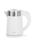Tējkanna Adler | Kettle | AD 1372 | Electric | 800 W | 0.6 L | Plastic/Stainless steel | 360° rotational base | White