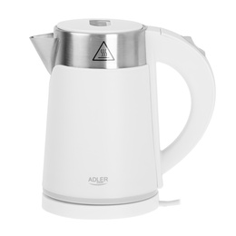 Tējkanna Adler | Kettle | AD 1372 | Electric | 800 W | 0.6 L | Plastic/Stainless steel | 360° rotational base | White